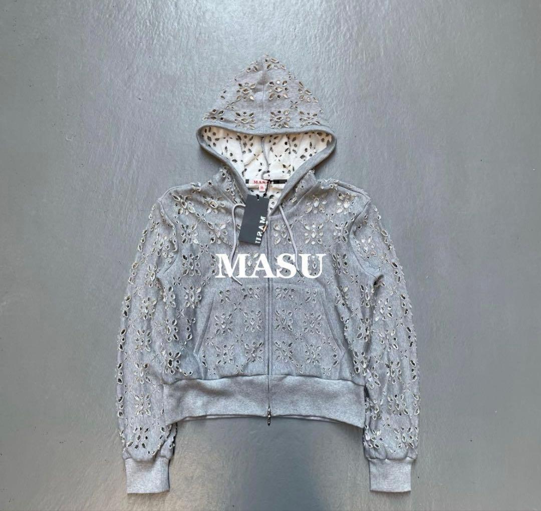 トップス MASU 24AW FLOWER HOLE ZIP-UP SWEAT 50