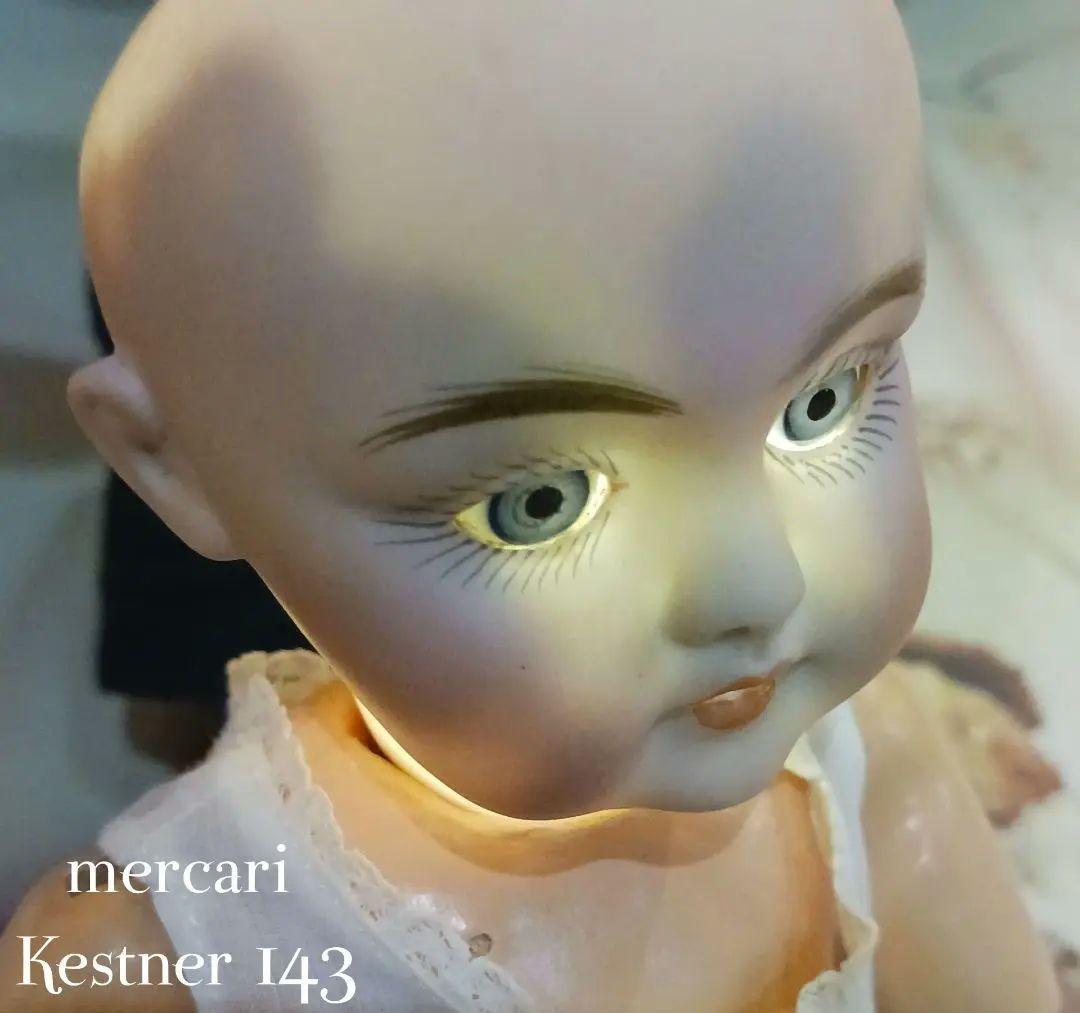 アンティークドール/ブルーの瞳色白の可憐で美しいケストナー143/Kestner
