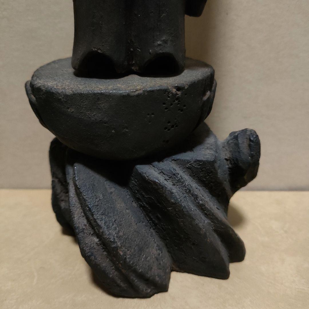木彫如来像　時代物asianantique　祈り　癒し　骨董アンティーク　箱無し