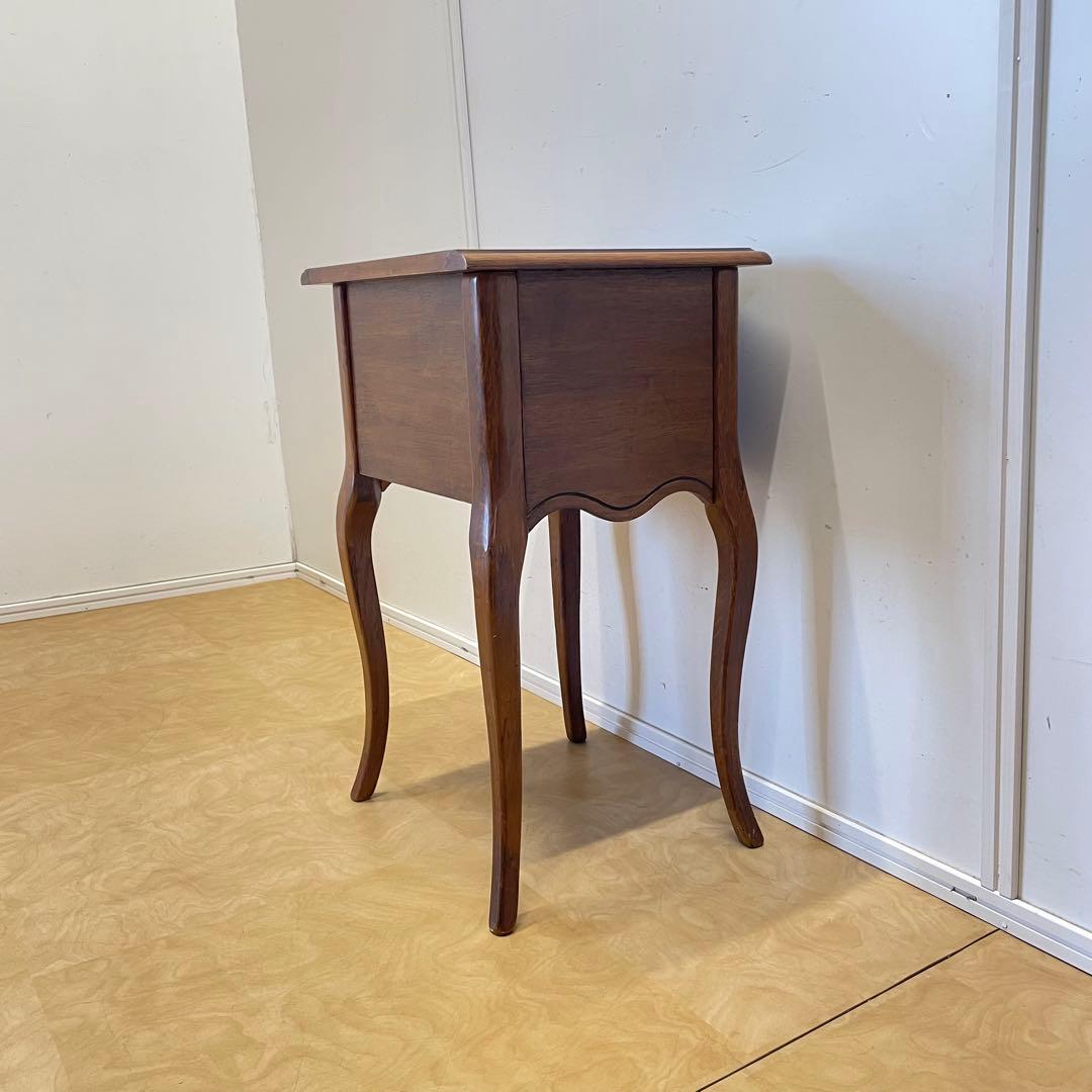 アンティーク調 猫脚 チェスト サイドテーブル コンソール 花台 電話台