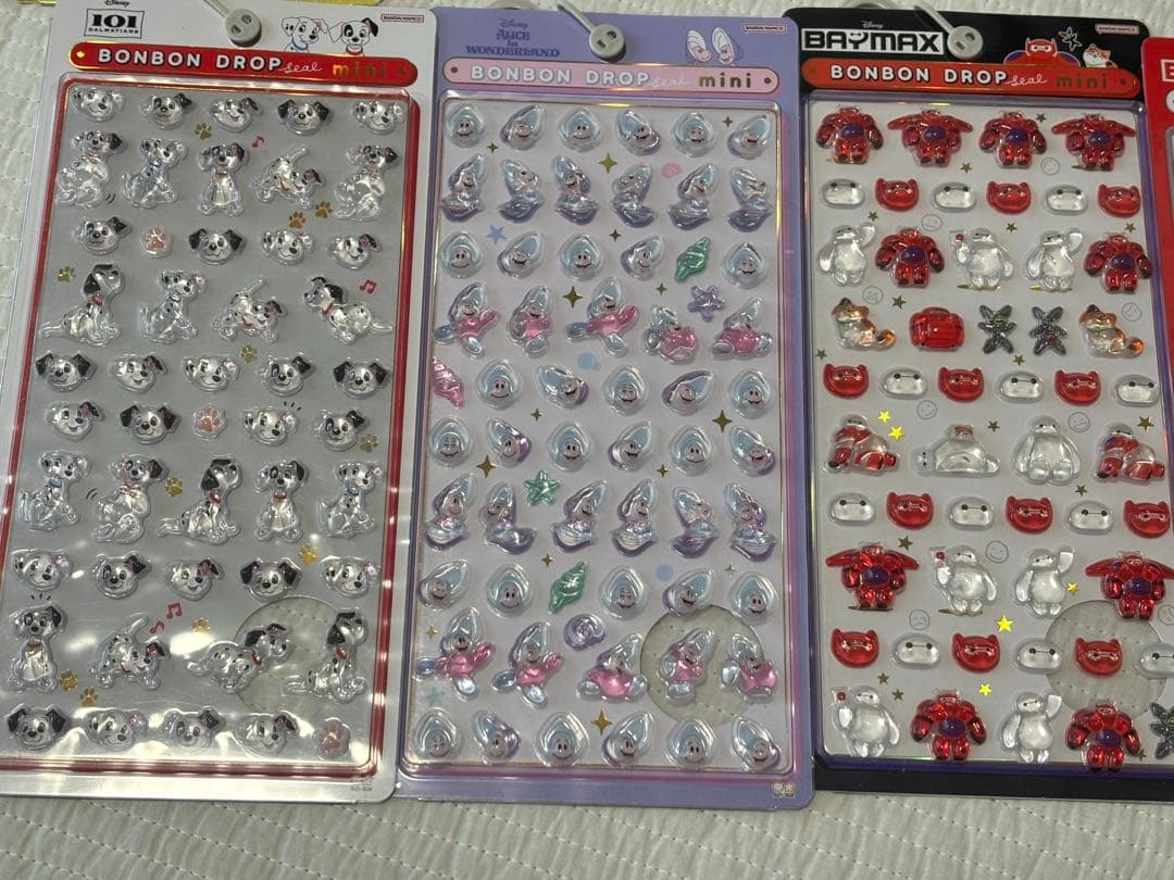 ボンボンドロップシール　ディズニー　正規品　10枚セット 通常サイズ ミニサイズ