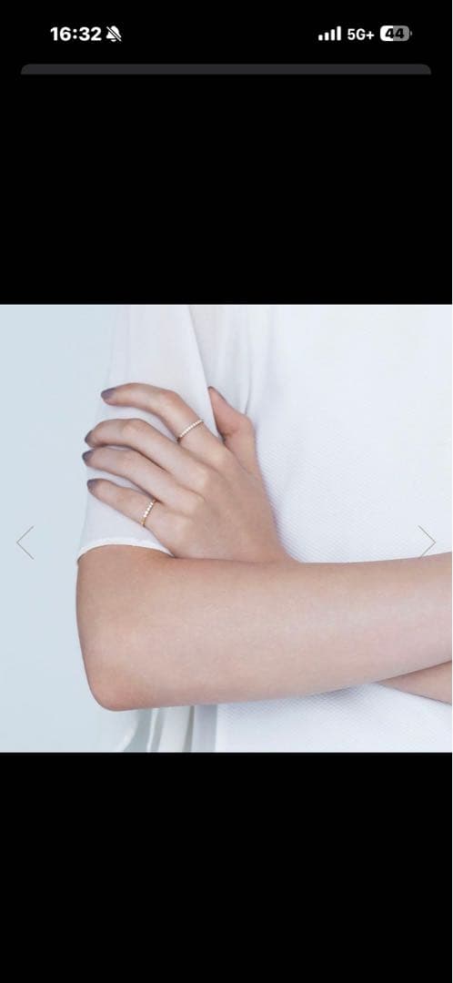 AHKAH ゴールド エメ3号リング