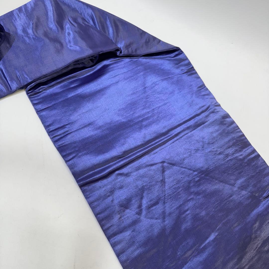 H*N様 雀　スズメ　アンティーク　名古屋帯　刺繍帯　紫　パープル　梅