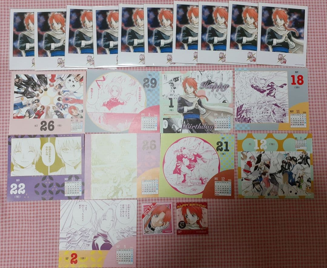 銀魂 神威 アクリルボード 水魂カレンダー 365日ステッカー 他 まとめ売り