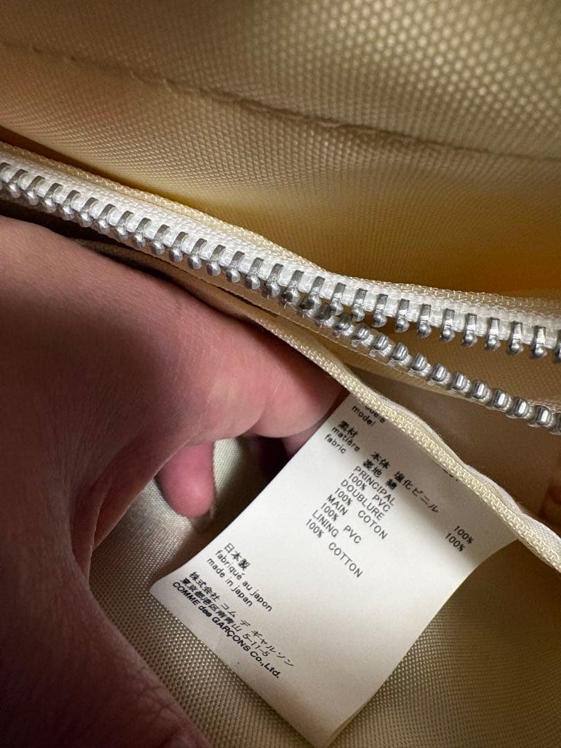 コムデギャルソンガール　ピンク花柄バッグ