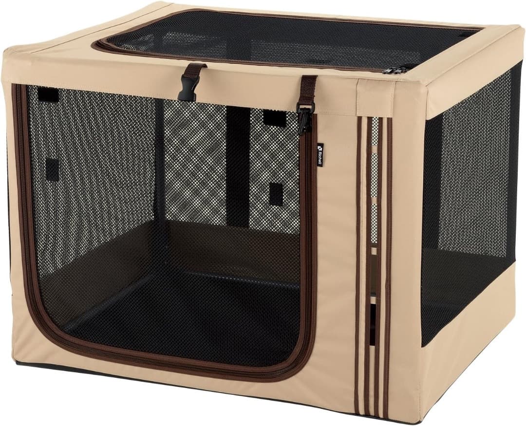 リッチェル たためる3WAYペットケージ 760 76×59×57cm ブラウン