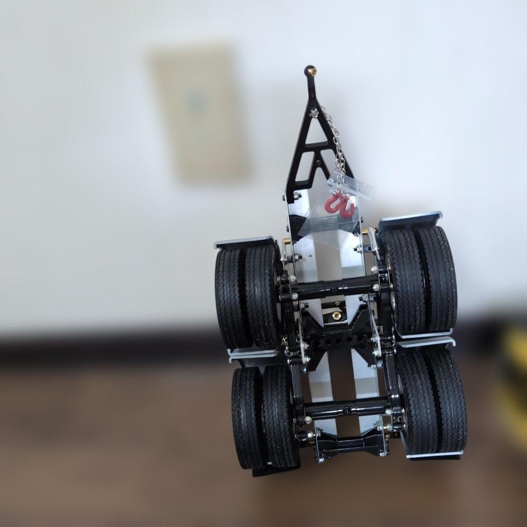 タミヤ1/14フラットベッドセミトレーラーのフルトレーラー仕様です。