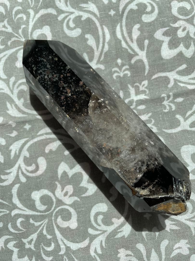 魔除け 邪気祓いに！ 黒水晶 315g 虹 多数 天然石 パワーストーン