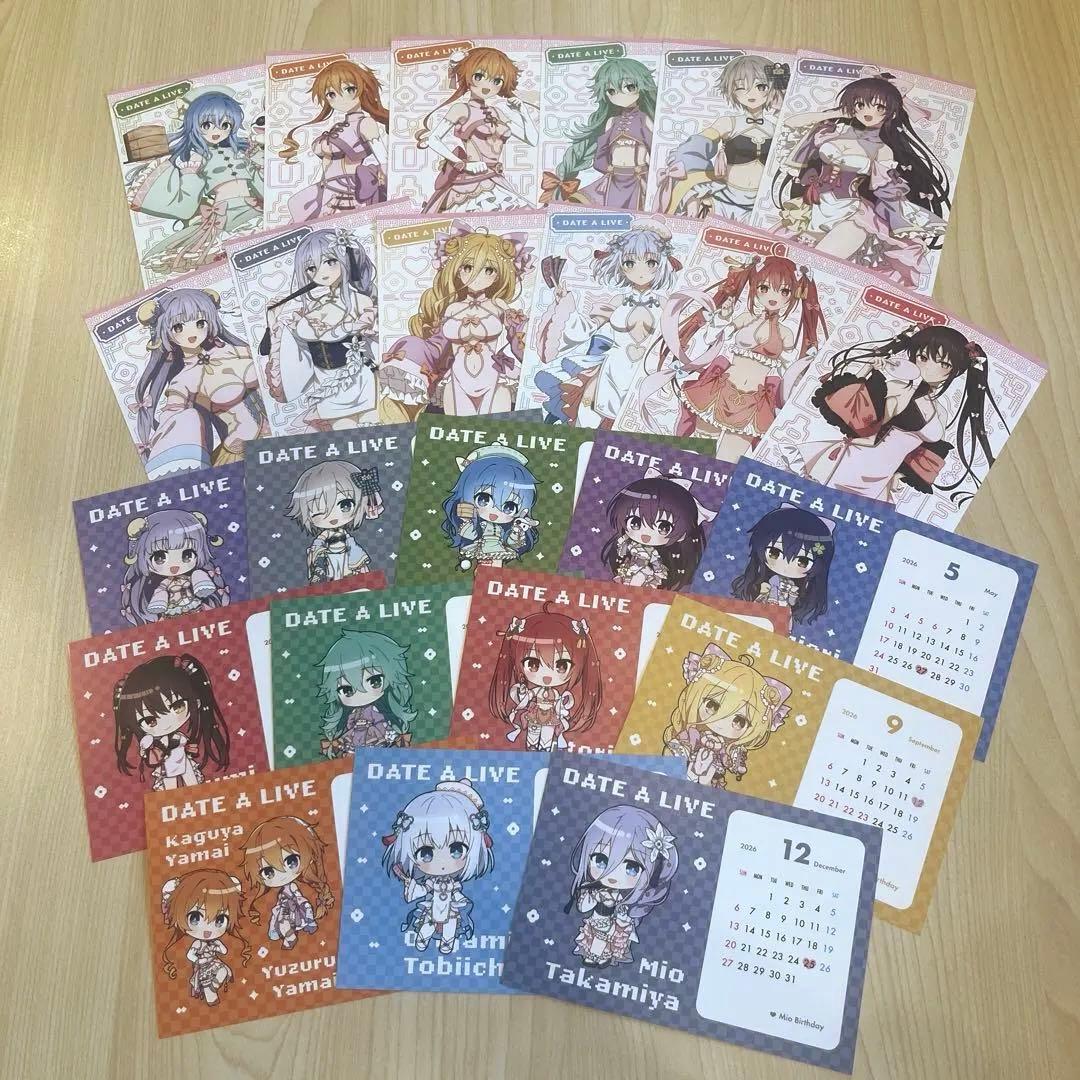 デート・ア・ライブ ホビー天国2 パステルチャイナ 特典 ポストカード　コンプ