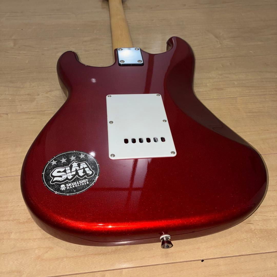 ラメ！調整済み！プレイテックのストラトキャスタータイプエレキギターです