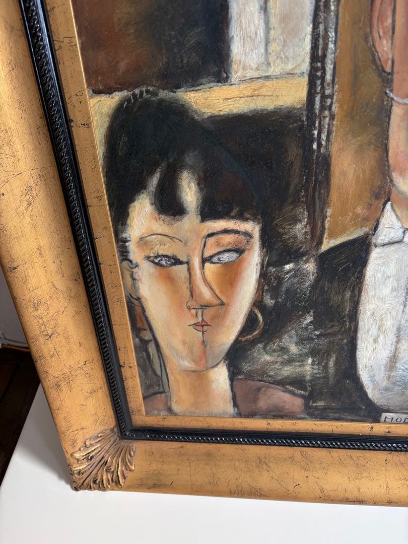 未使用　モディリアーニレプリカ　額縁入り