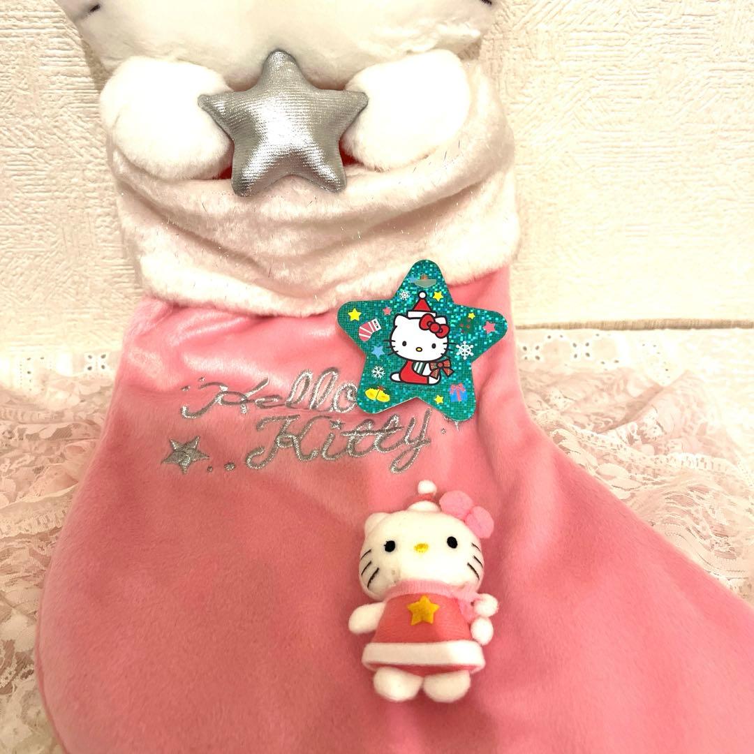 レア‼️ミニサンタキティが付いたビッグキティサンタ くつ下カードタグ付き