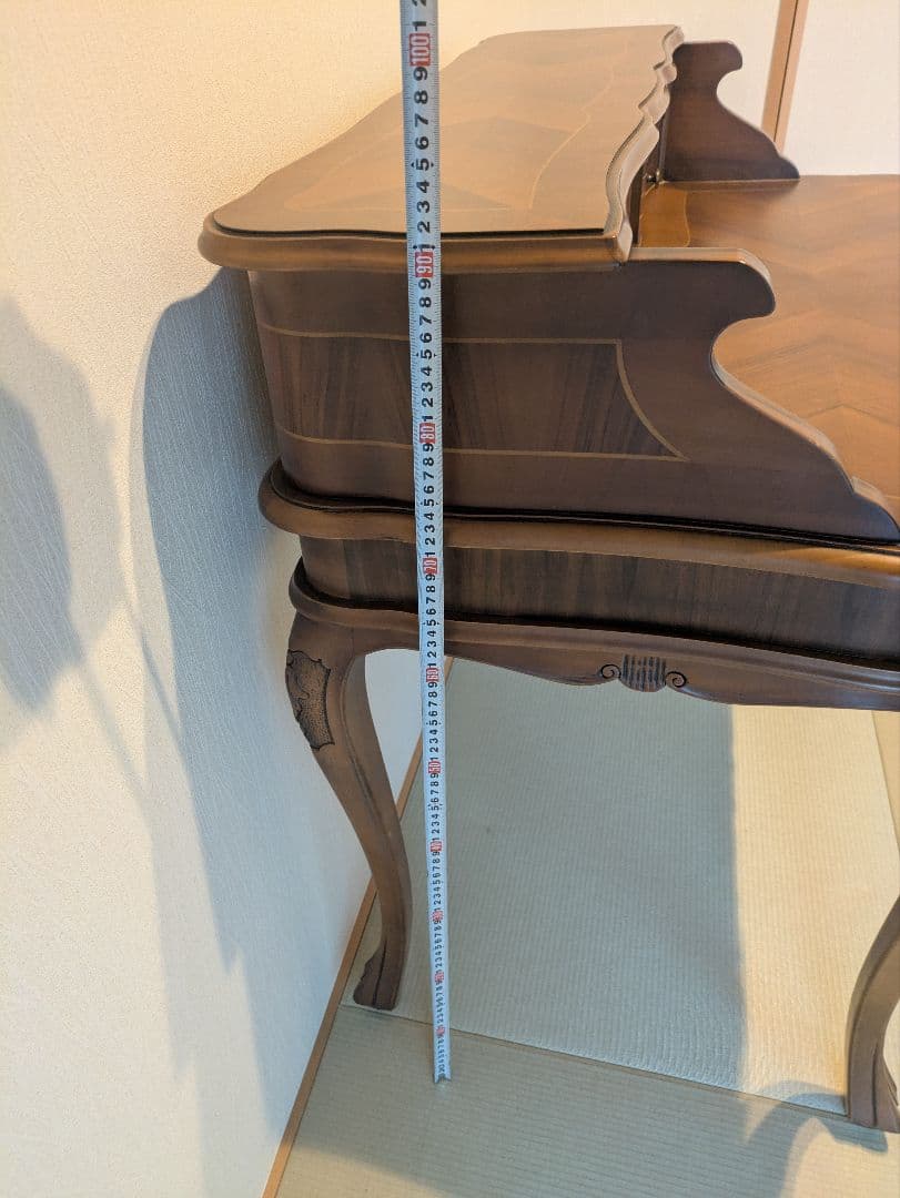 アンティーク ライティングデスク 猫脚 ビューロー 引き出し収納 クラシカル家具