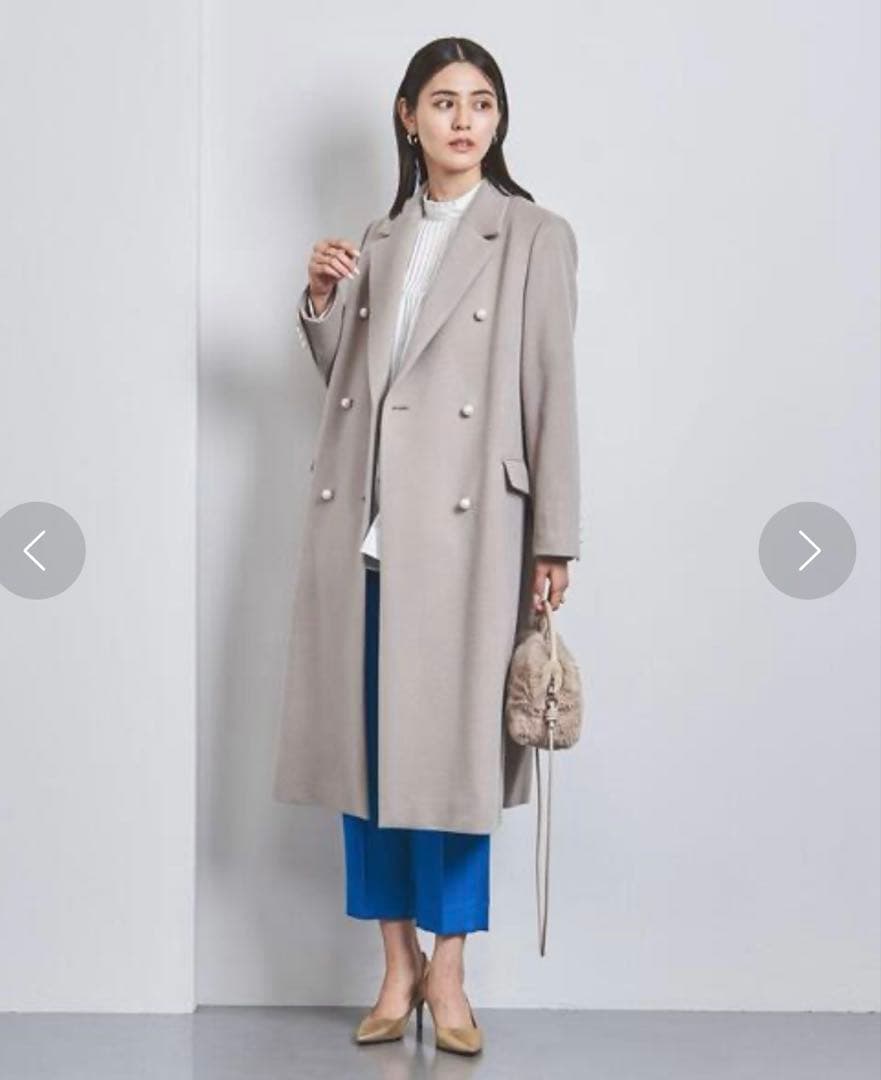 UNITED ARROWS パールモチーフ　テーラードコート　【美品】