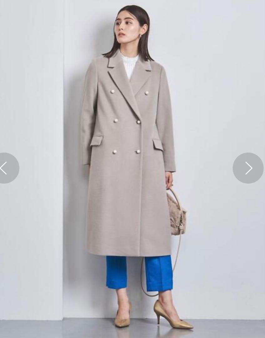 UNITED ARROWS パールモチーフ　テーラードコート　【美品】