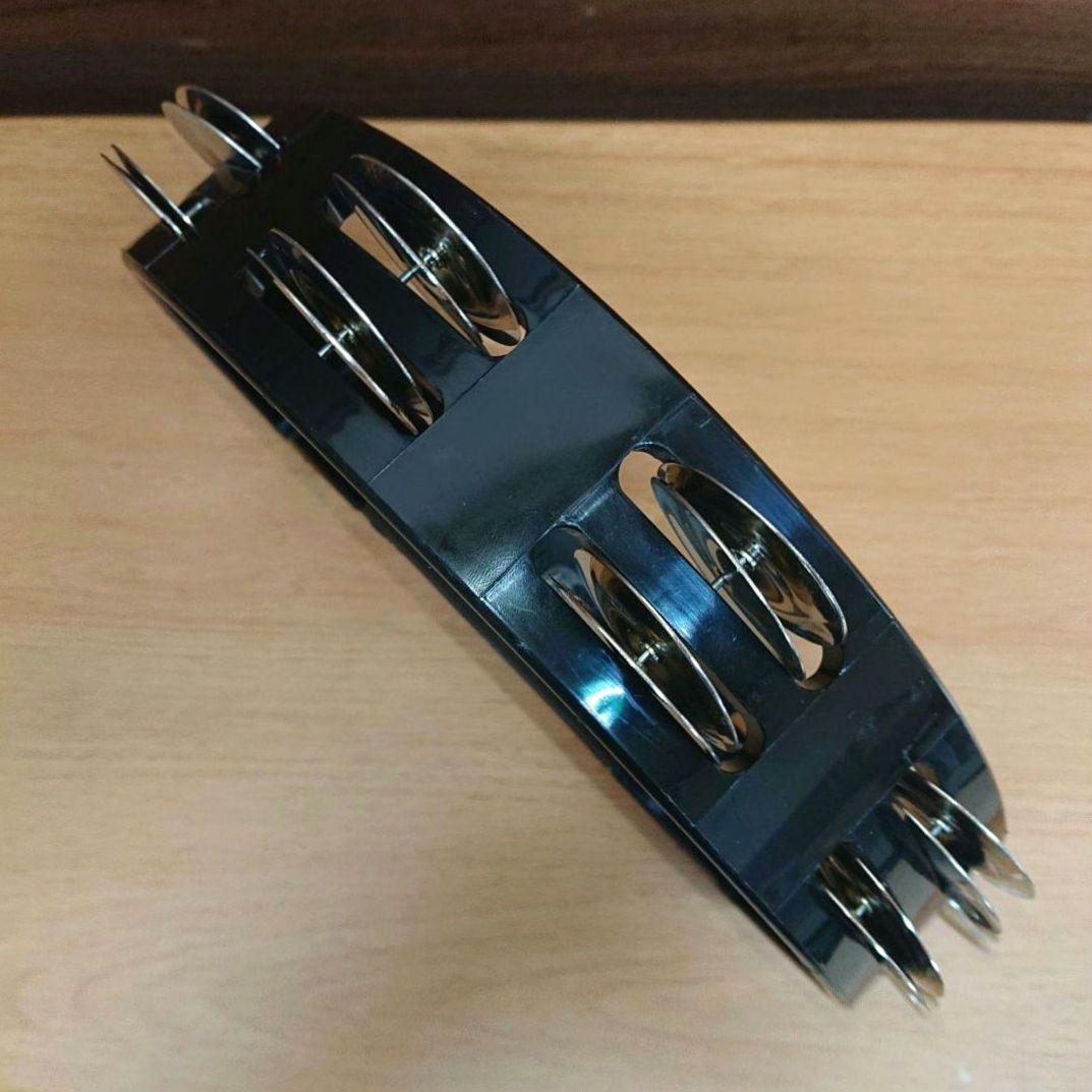 RhythmTech リズムテック RT1010 ニッケル2連タンバリン黒 楽器