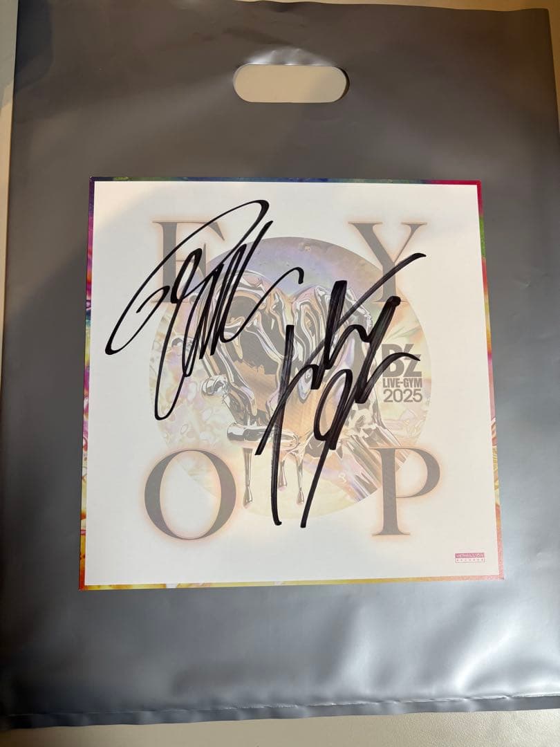 今週のみ限定値下❗️B'z サイン色紙 2025 FYOP東京ドーム12月7日分