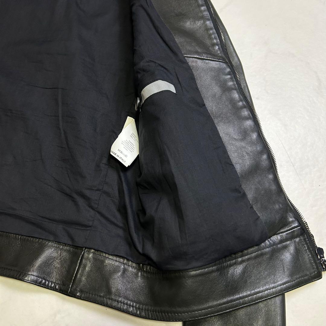 【ITALY製】EMMETI レザージャケット JURI 黒 44