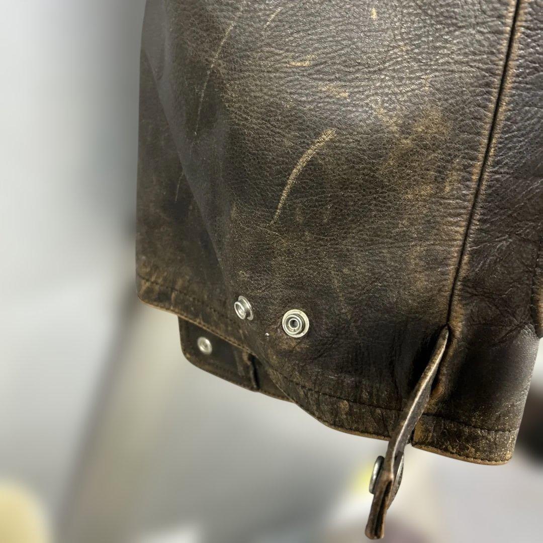 S*8様 ハーレーダビッドソン シングル ライダース レザージャケット 革ジャン