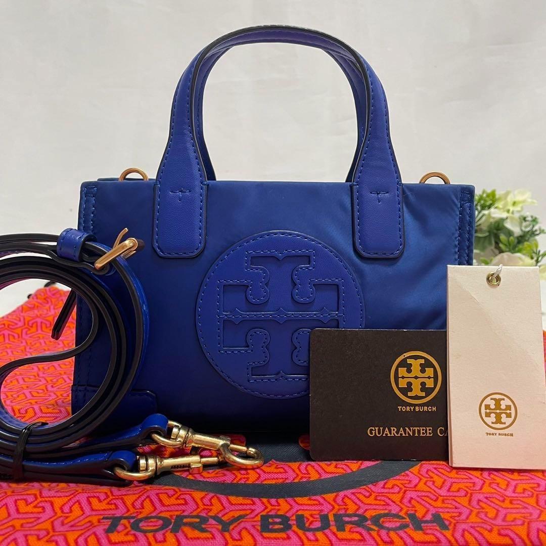 【美品】トリーバーチ エラ 2way ショルダーバッグ レザー×ナイロン 肩掛け