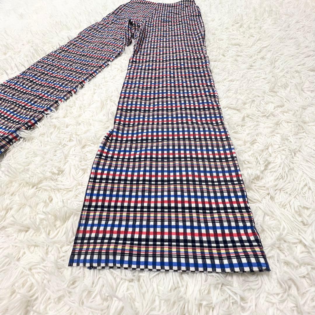 極美品✨nagonstans 水陸両用 TIANA チェックパンツ 38