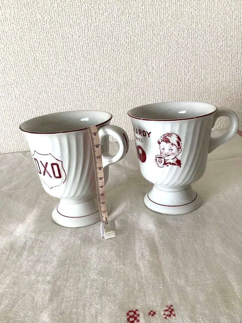 レア　イギリス　アンティーク　OXO コーヒーカップ　セット