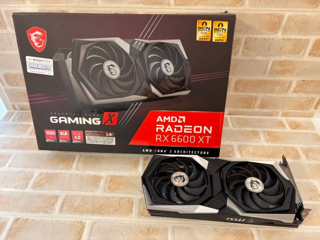 【元箱あり・美品】MSI Radeon RX 6600 XT GAMING X