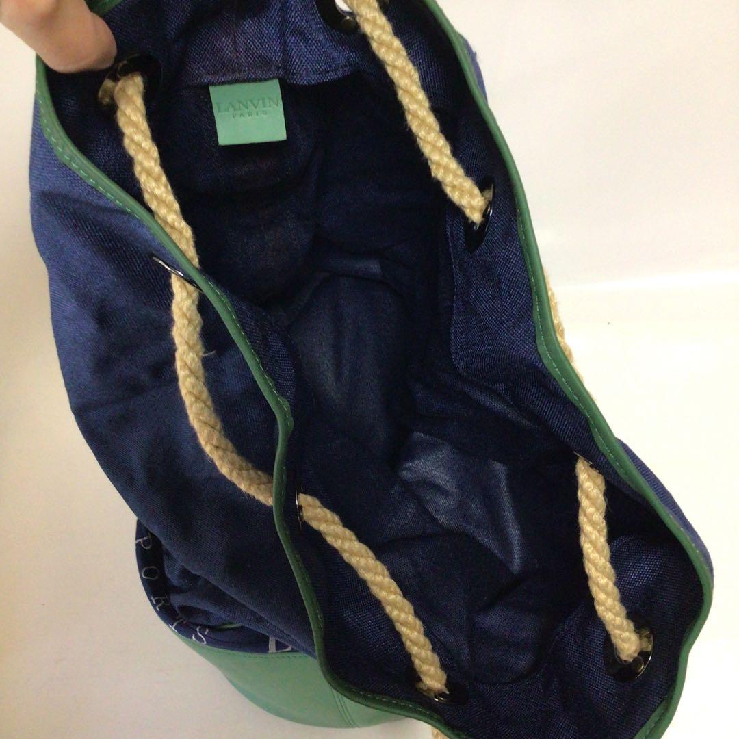 LANVIN SPORTS ショルダーバッグ ネイビー/グリーン
