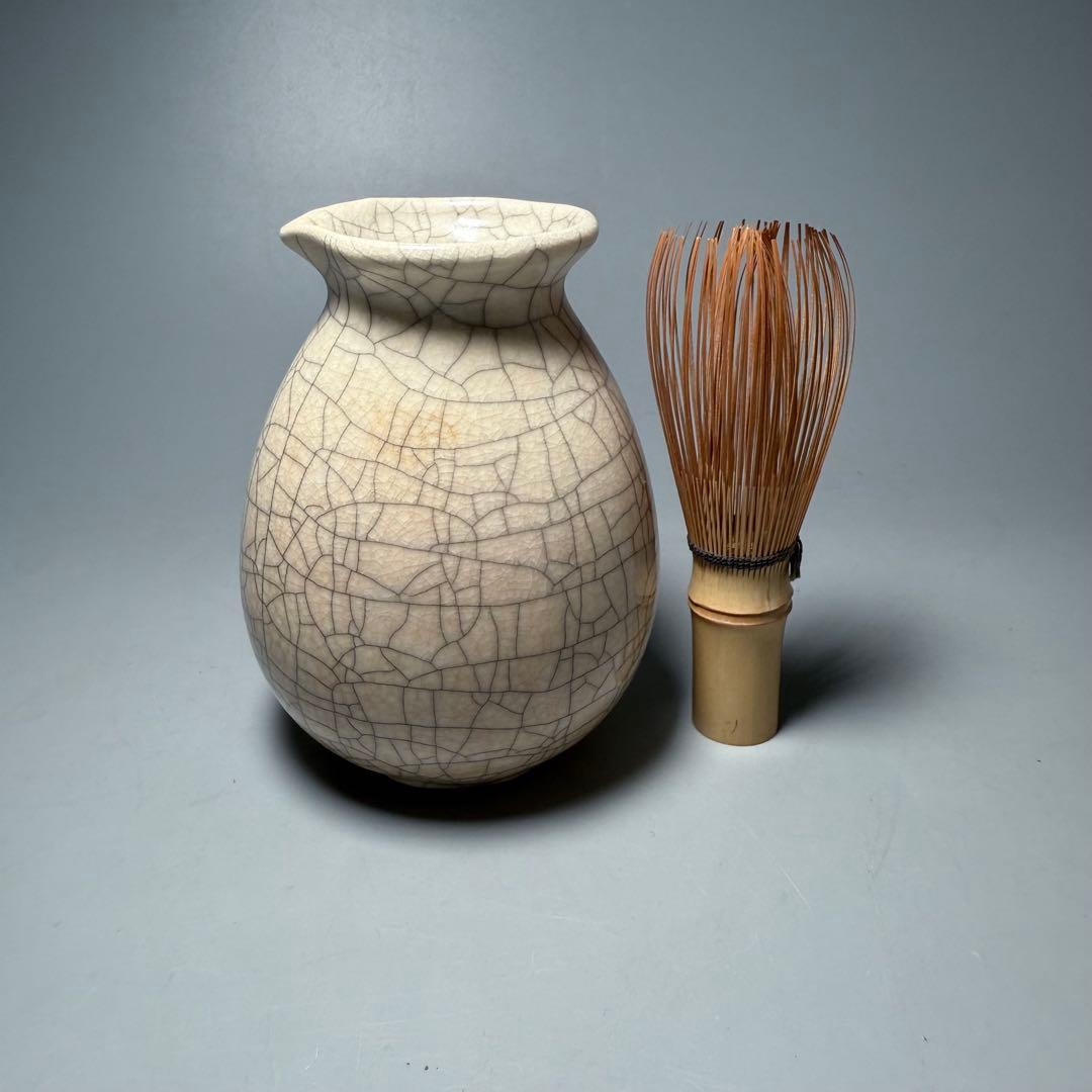 中国美術　宋代　哥窯　唐物　中国古玩　古美術　美しい貫入　11.6cm