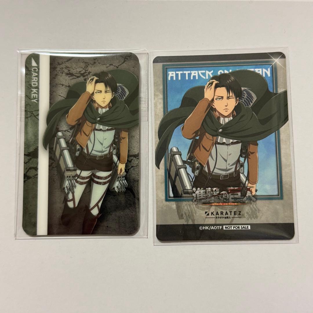 進撃の巨人 カラオケの鉄人 リヴァイ ルームキー ミニフォト