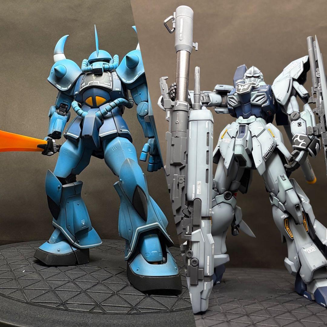 ガンプラ完成品　2体　MGグフ2.0 MGシナンジュ