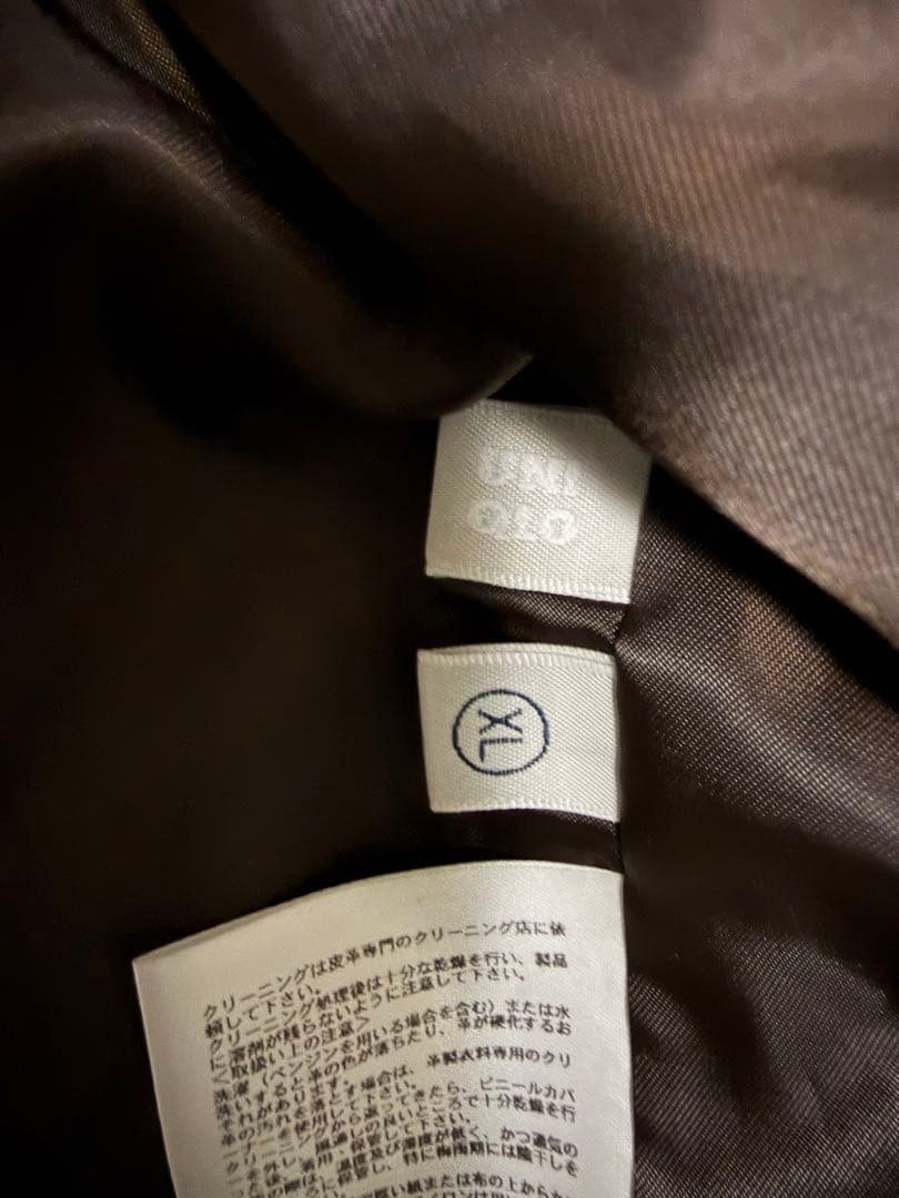 【美品】Uniqlo 羊革 ラムレザー シングルライダース ダブルジップ XL