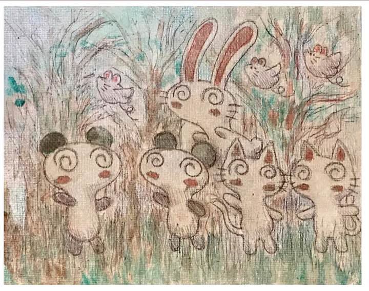 サラ直筆原画「Summer adventures」