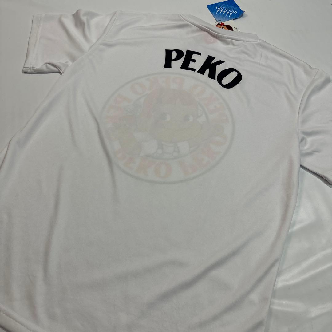 新品未使用　ペコちゃん　Tシャツ    半袖　メッシュ生地　Lサイズ
