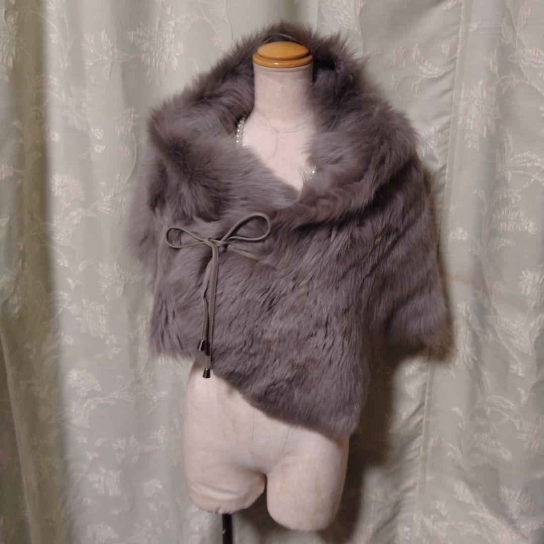 ムートンマフラー✩ショール✩ムートン✩柔らか✩ラムレザー✩留め具はコードです