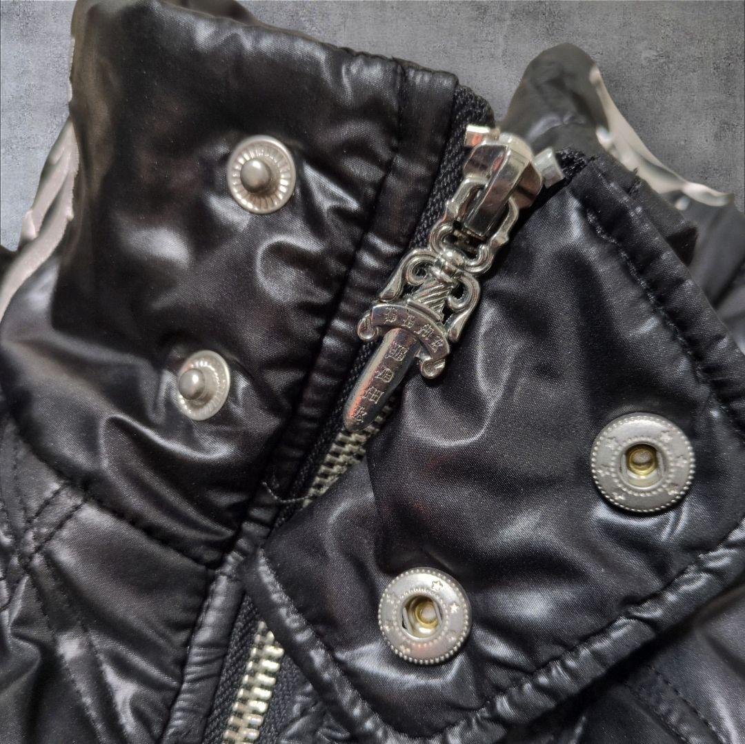 y2k 光沢 キルティング スタンド ブルゾン gimmick 短丈 お兄系