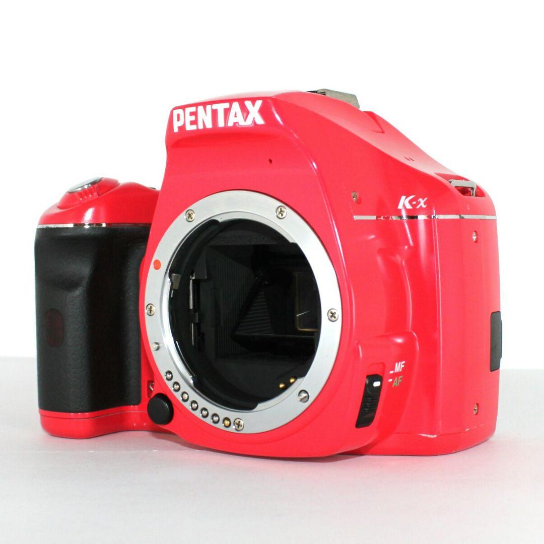 PENTAX K-x デジタル一眼レフカメラ レッド iPhone転送✨完動品✨
