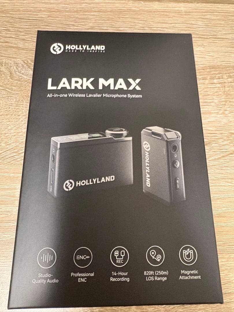Hollyland Lark MAX Solo 外部マイク　ワイヤレスマイク