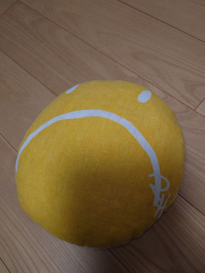 ロンハーマン　クッション　スマイル　ニコちゃん　黄色