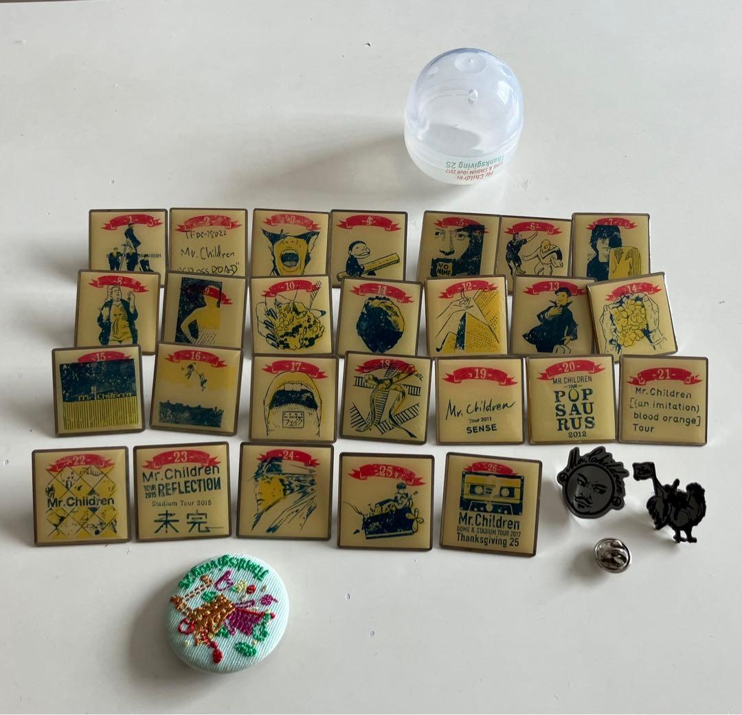 Mr.Children みすちる 25th記念ガチャバッジ コンプリート