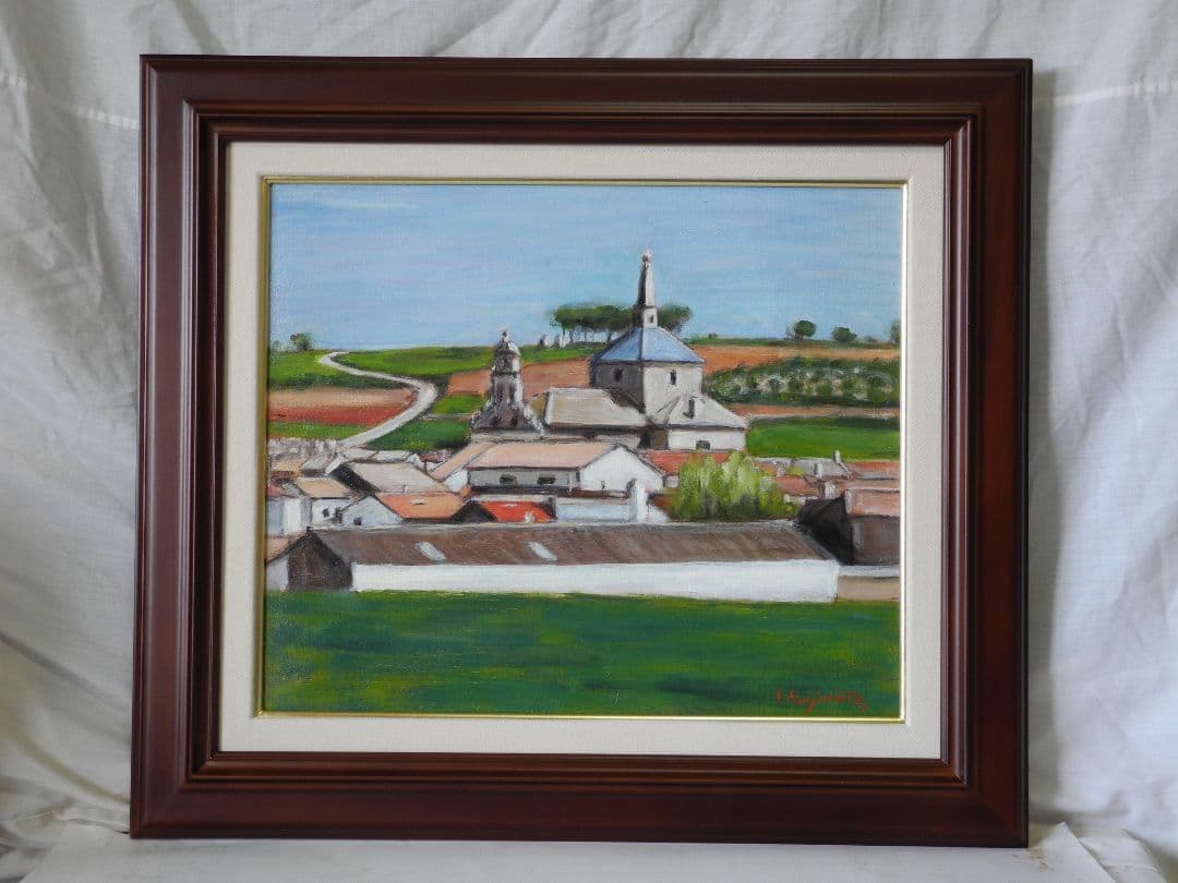 油絵スペインの丘