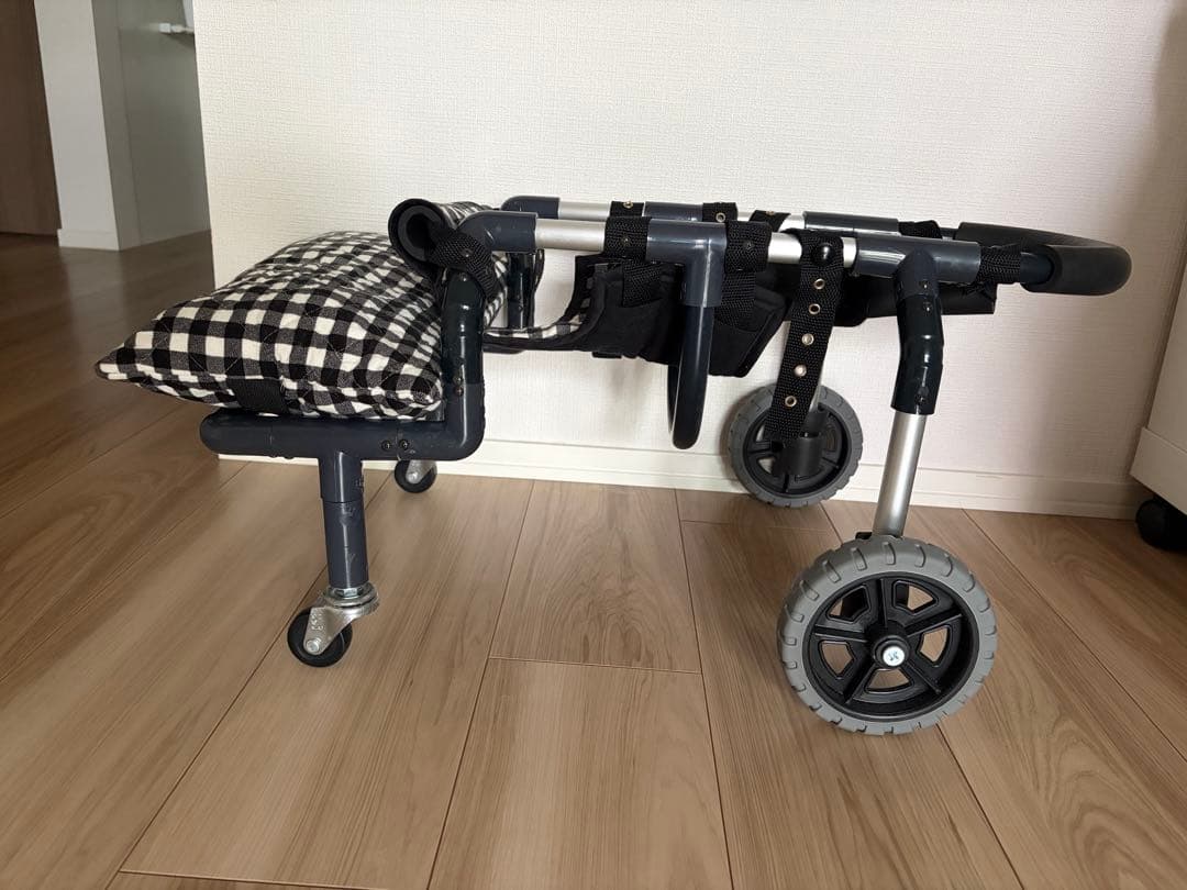 犬用車いす チェック柄