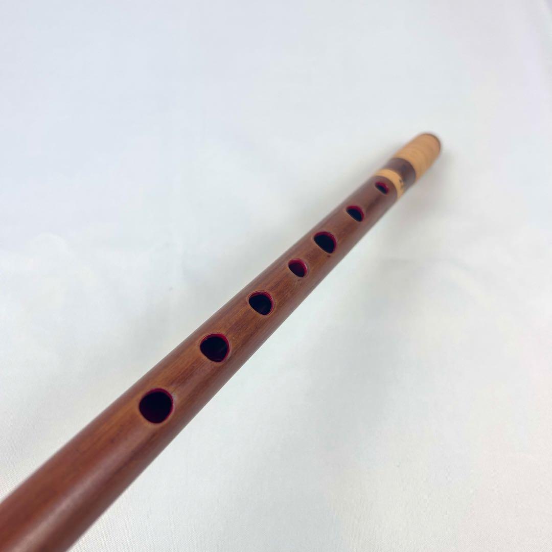 【訳アリ】朗童 篠笛 改良型 七本調子 唄物 燻竹 希少品