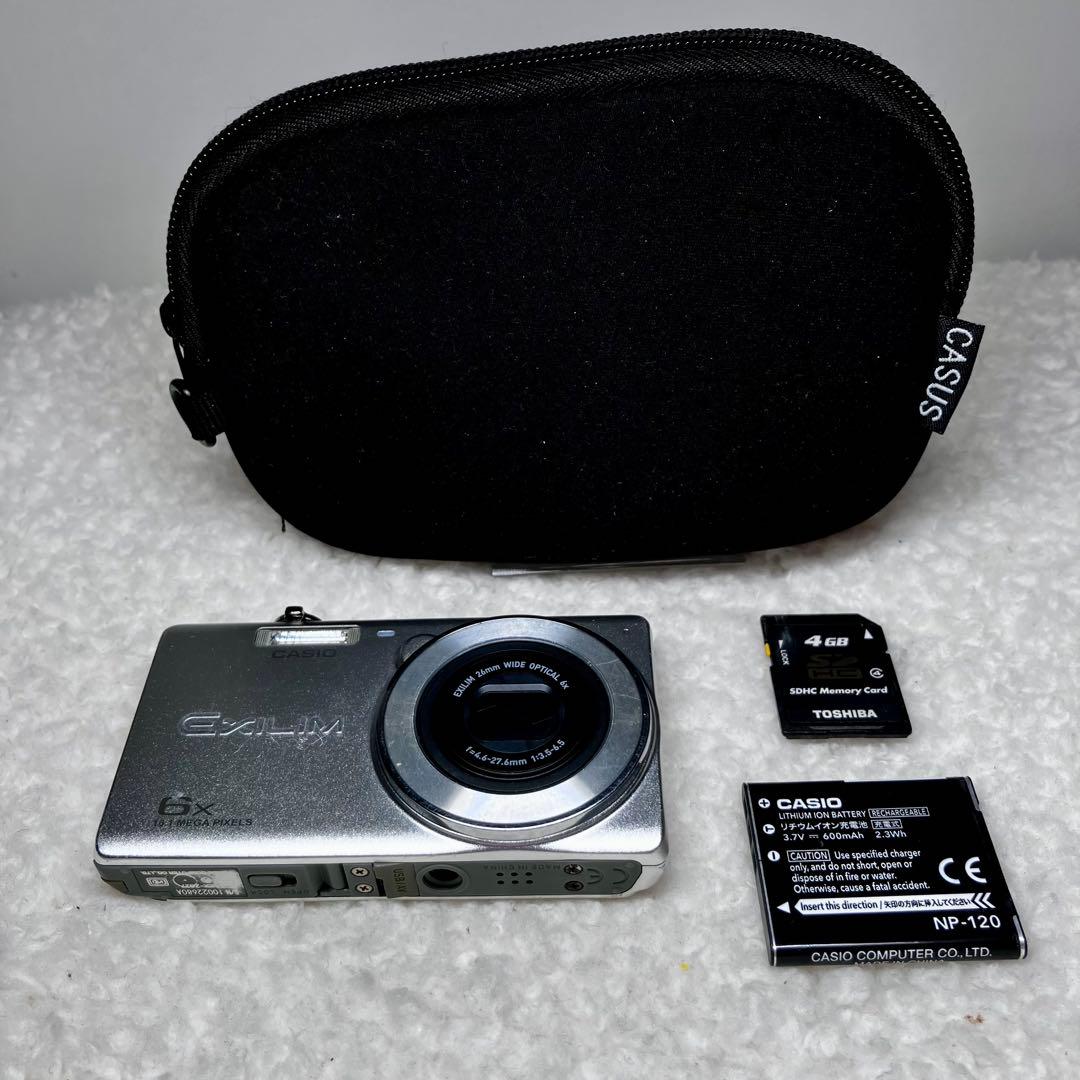 CASIO EXILIM 16.1MP コンパクトデジタルカメラSDカード４G付
