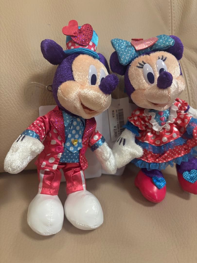 ❤︎ミニー・パルパルーザ❤︎ミニーぬいぐるみ&ミッキー&ミニーぬいぐるみバッチ❤︎