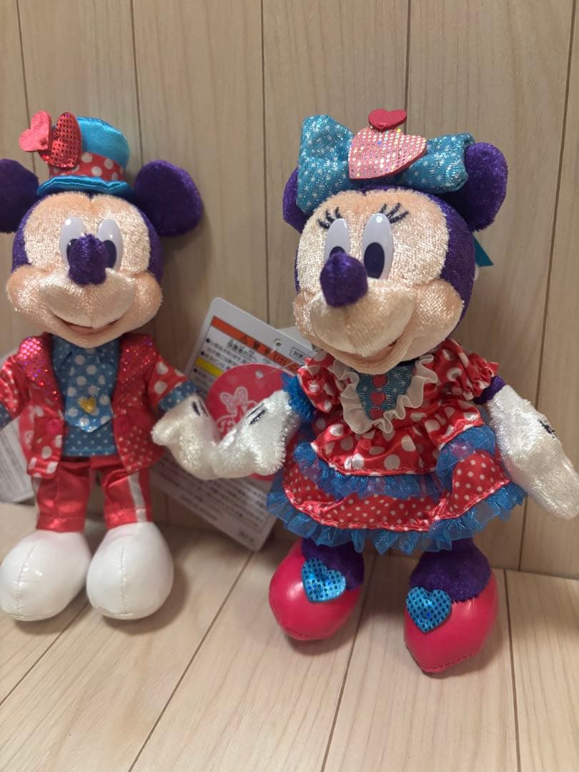❤︎ミニー・パルパルーザ❤︎ミニーぬいぐるみ&ミッキー&ミニーぬいぐるみバッチ❤︎