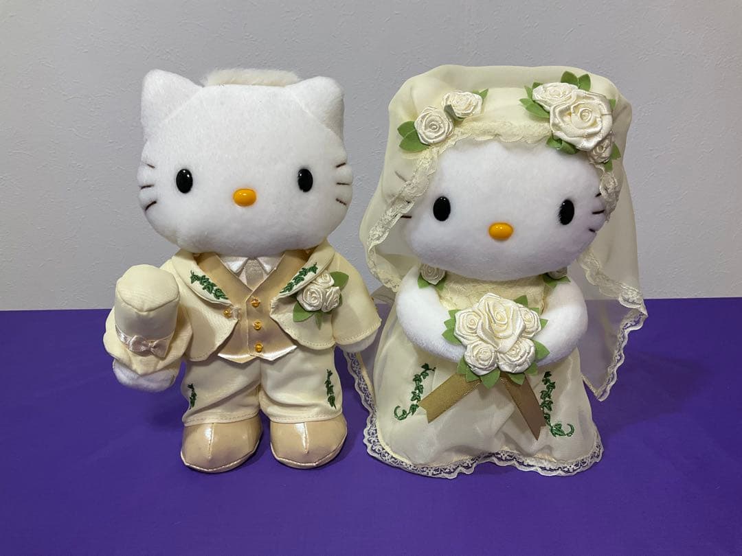 ハローキティ ウェディング　ぬいぐるみセット