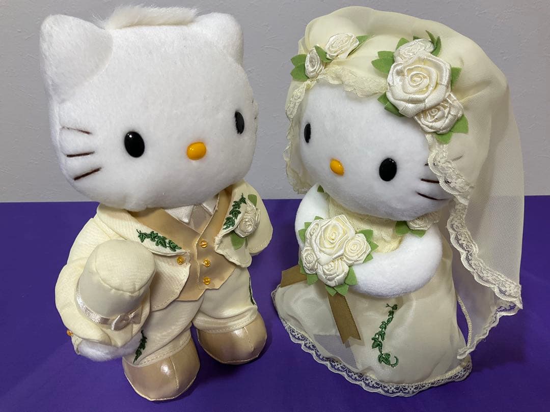 ハローキティ ウェディング　ぬいぐるみセット