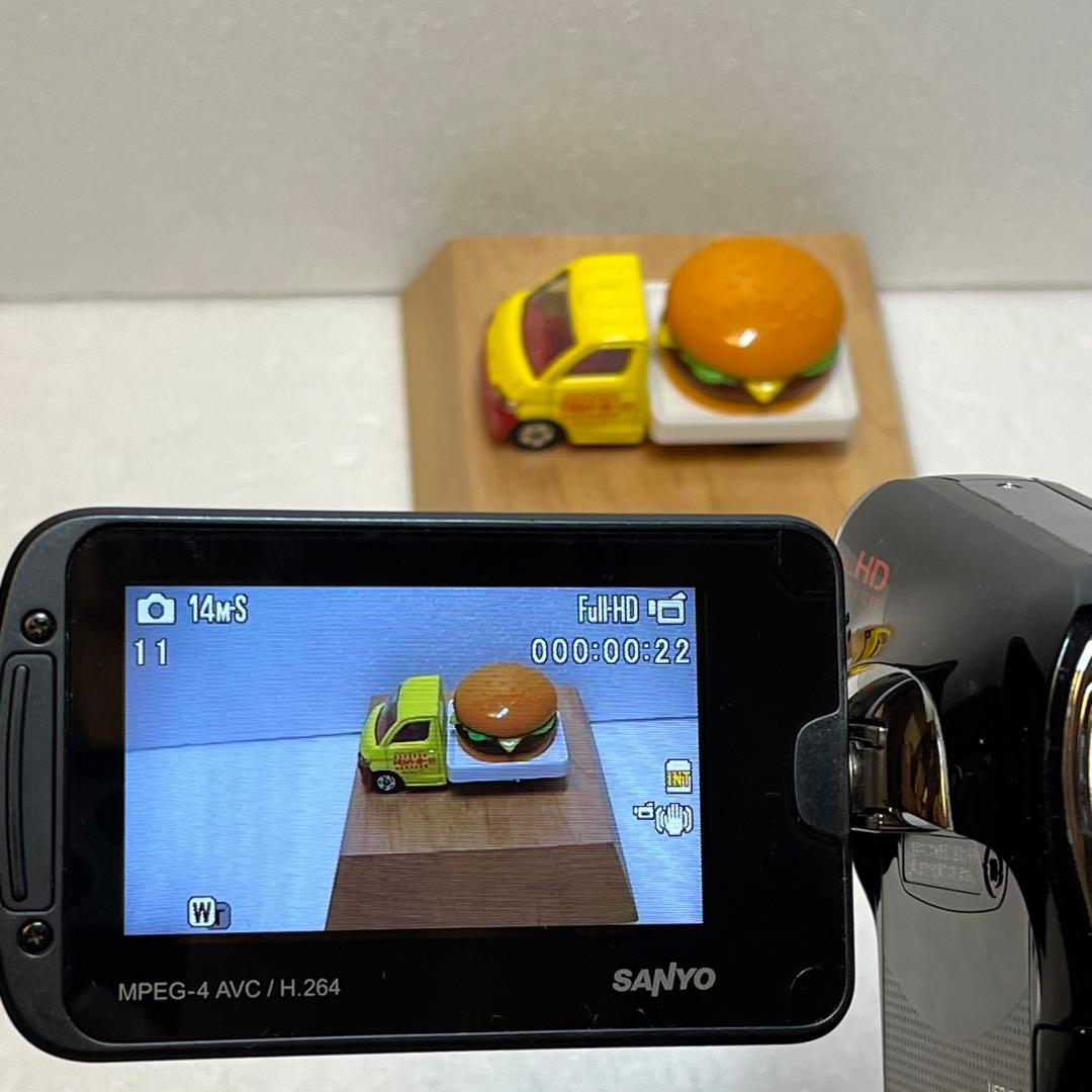 SANYOデジタルムービーカメラXacti DMX-CA100ブラック☆実動品☆