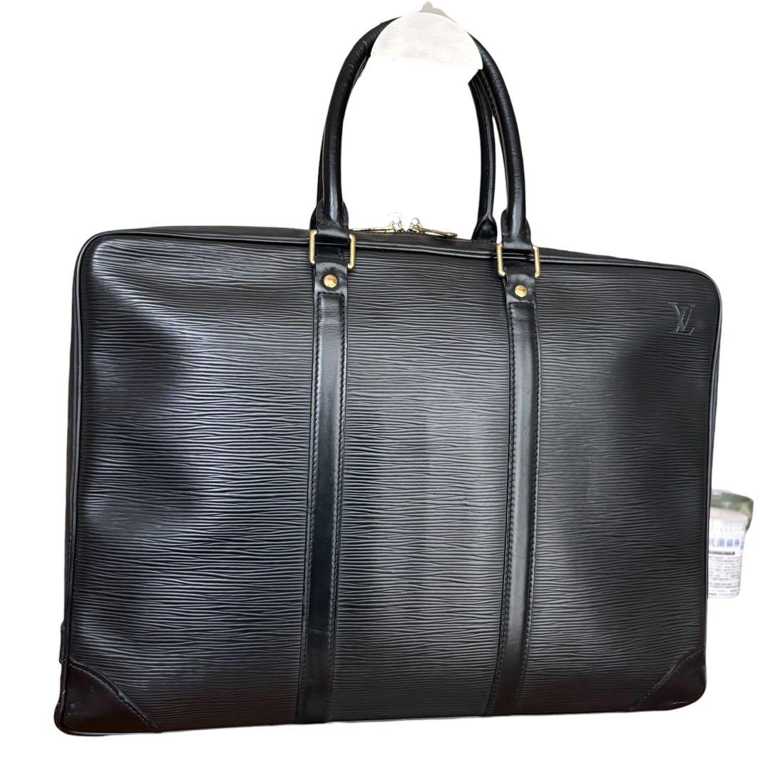 ルイヴィトン エピ ポルトドキュマン 黒 バッグ　ビジネスバッグ　A4収納可能